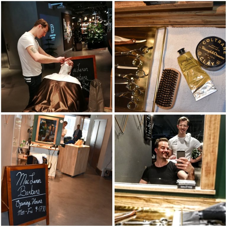 Huoliteltu ja viimeistelty. MacLaren Barbers X Downtown Camper, Brunkebergstorg 9