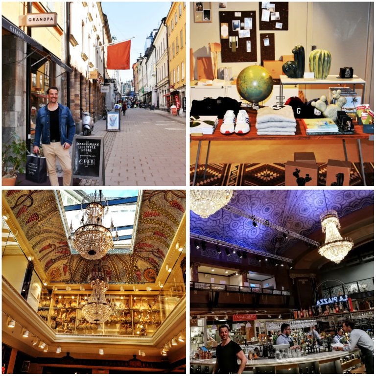 Grandpa henkii hyviä fiboja, Gamla Brogatan 32. Eataly antaa inspistä kaikille aisteille, Biblioteksgatan 5.